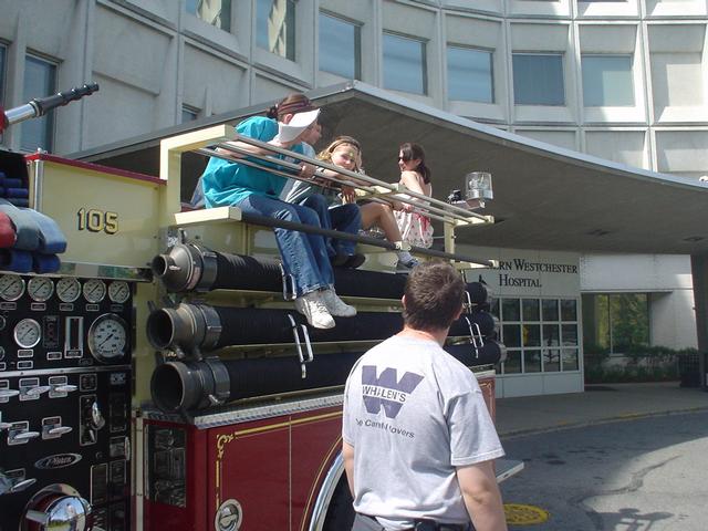FF Dan Rubin watches children at NWHC Bring your child to work day. (4/24/08)